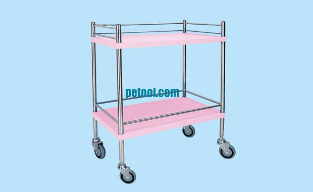 国产新型PP材料彩色治疗车(L700*W450*H900mm)