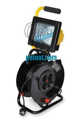 国产黑色单头手提带绕线盘工作灯(500W)