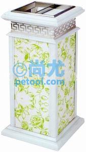 国产古典式方形酒店垃圾桶(L300*W300*H660mm)