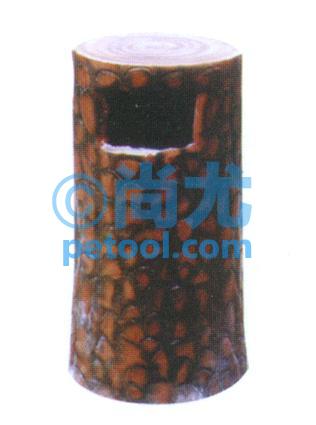 国产仿树桩型玻璃钢垃圾桶(L400*W360*H800mm)
