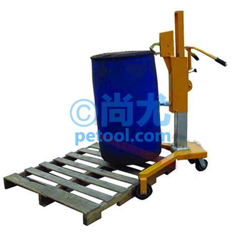 SKU:00252897,国产350kg带刹车手动液压油桶车的照片