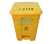 国产80L脚踏HDPE垃圾桶（黄色/灰色） 点击放大